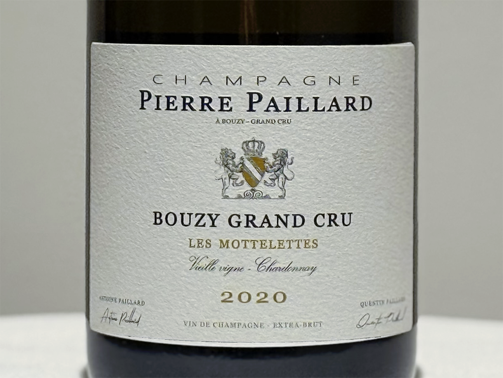 Étiquette du vin marquant Larmandier-Bernier